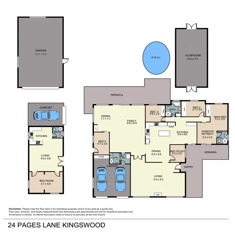 Floorplan of Homely house listing, 24 Pages Lane, Tamworth NSW 2340