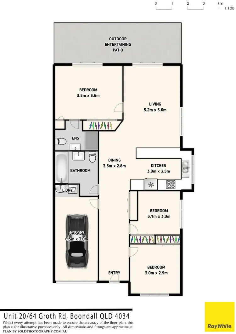 Floorplan of Homely unit listing, 20/64 Groth Road, Boondall QLD 4034