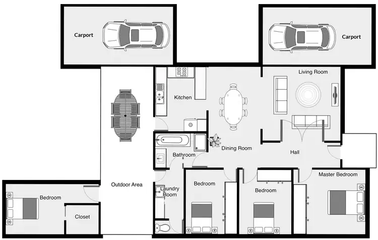 Floorplan of Homely house listing, 29 Bowen Crescent, Mildura VIC 3500