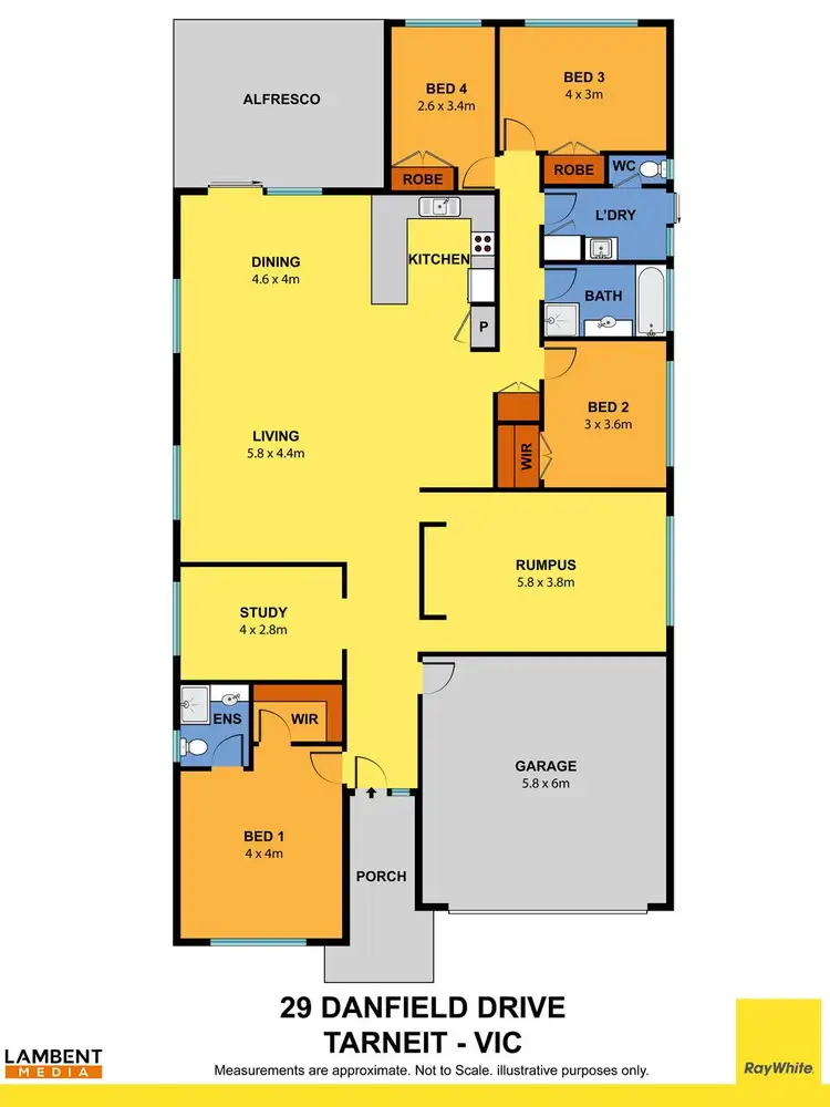 Floorplan of Homely house listing, 29 Danfield Drive, Tarneit VIC 3029