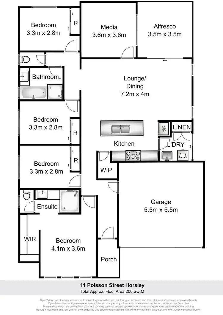 Floorplan of Homely house listing, 11 Polsson Street, Horsley NSW 2530