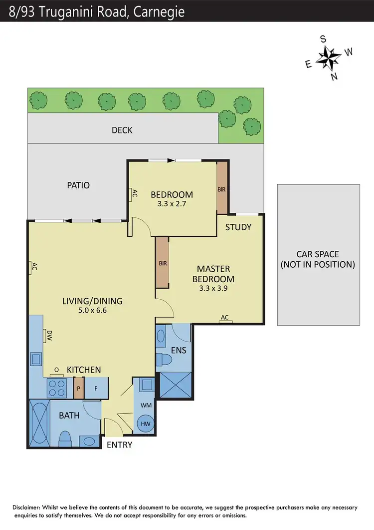 Floorplan of Homely apartment listing, 8/93 Truganini Road, Carnegie VIC 3163