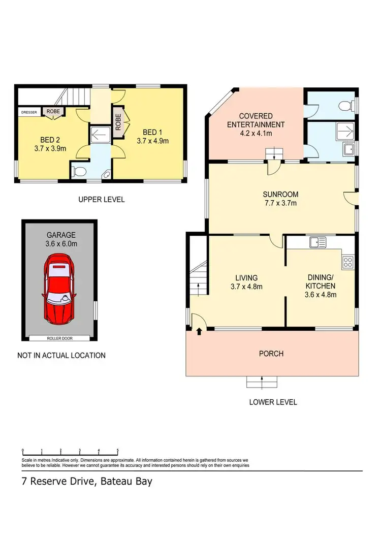 Floorplan of Homely house listing, 7 Reserve Drive, Bateau Bay NSW 2261