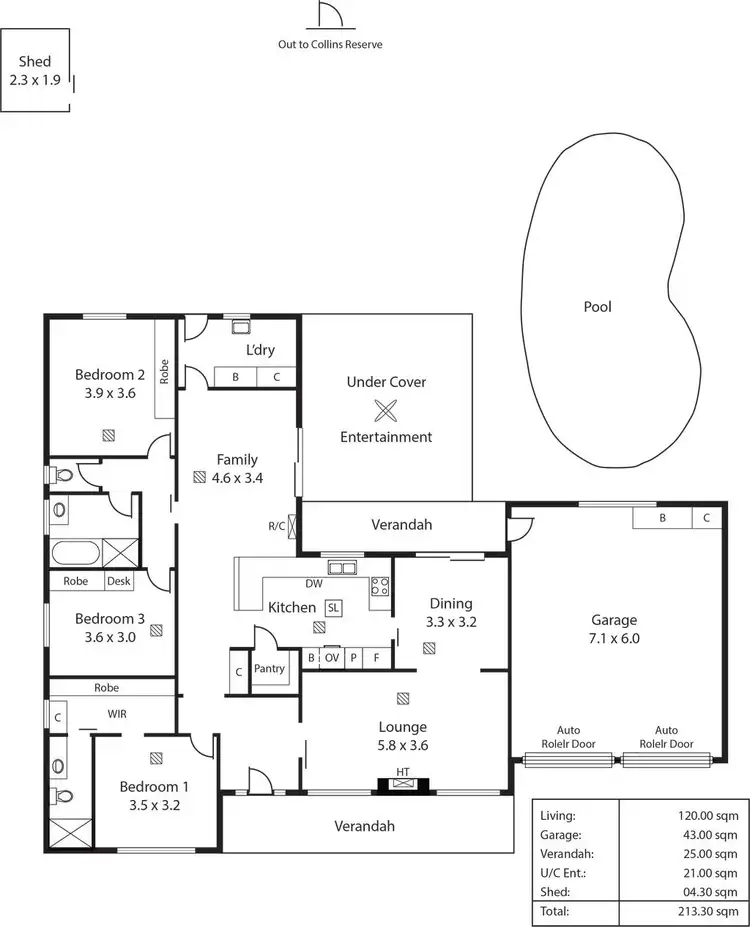 Floorplan of Homely house listing, 15 Chatswood Crescent, Kidman Park SA 5025