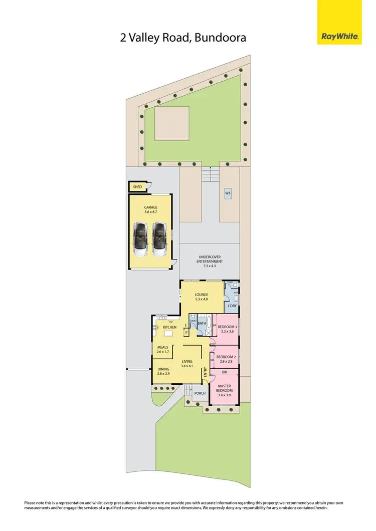 Floorplan of Homely house listing, 2 Valley Road, Bundoora VIC 3083