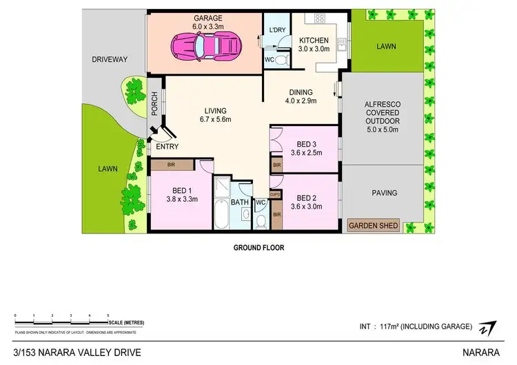 Floorplan of Homely villa listing, 3/153 Narara Valley Drive, Narara NSW 2250