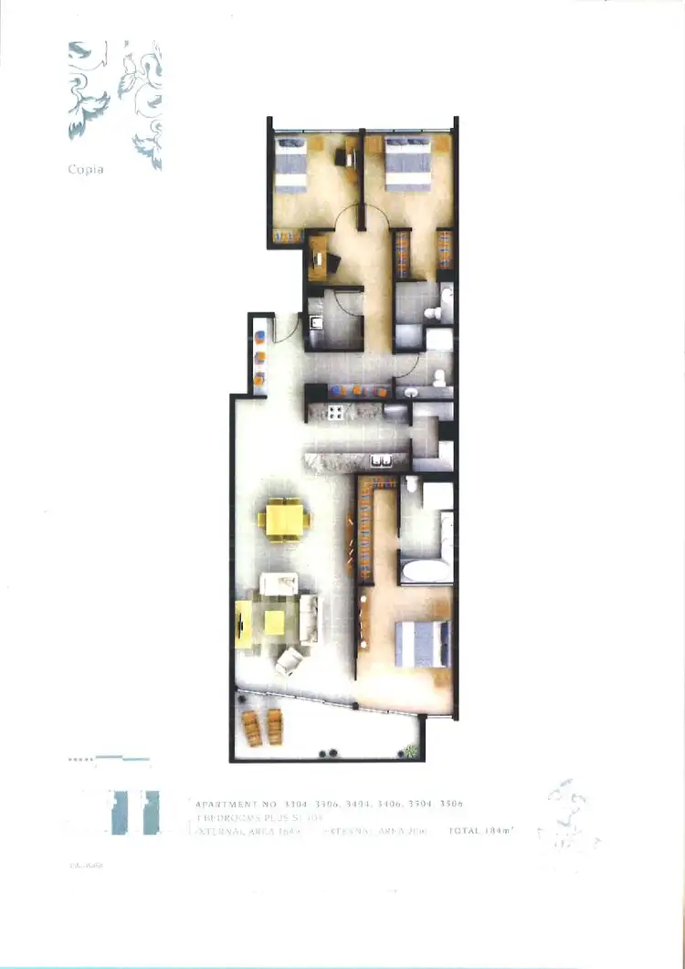 Floorplan of Homely apartment listing, 3506/4 Marina Promenade, Paradise Point QLD 4216
