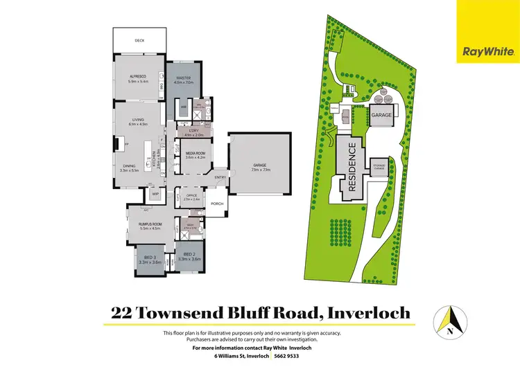 Floorplan of Homely house listing, 22 Townsend Bluff Road, Inverloch VIC 3996