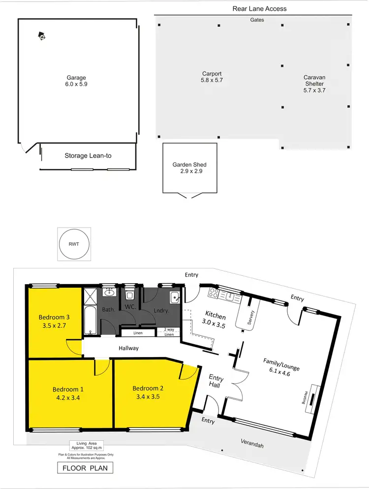 Floorplan of Homely house listing, 6 Kunoth Street, Berri SA 5343