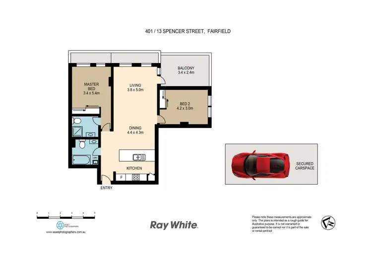 Floorplan of Homely unit listing, 401/13 Spencer Street, Fairfield NSW 2165