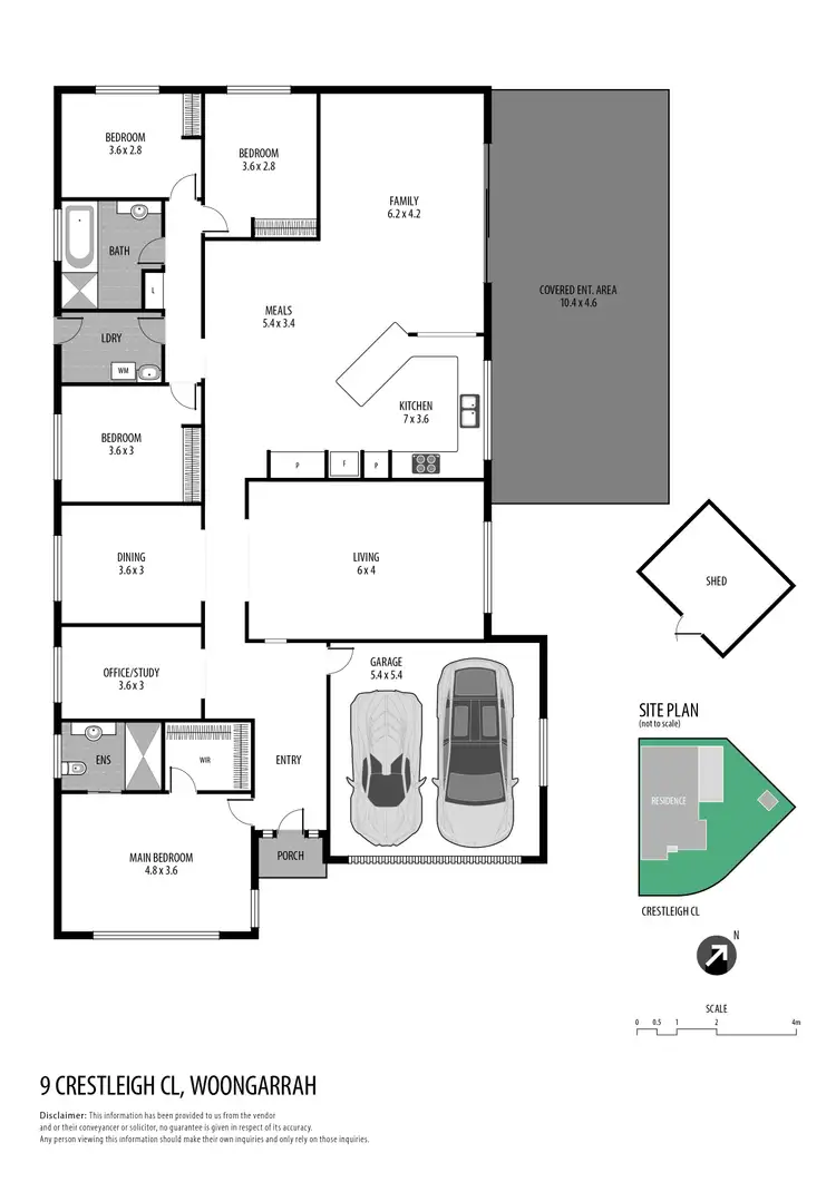 Floorplan of Homely house listing, 9 Crestleigh Close, Woongarrah NSW 2259