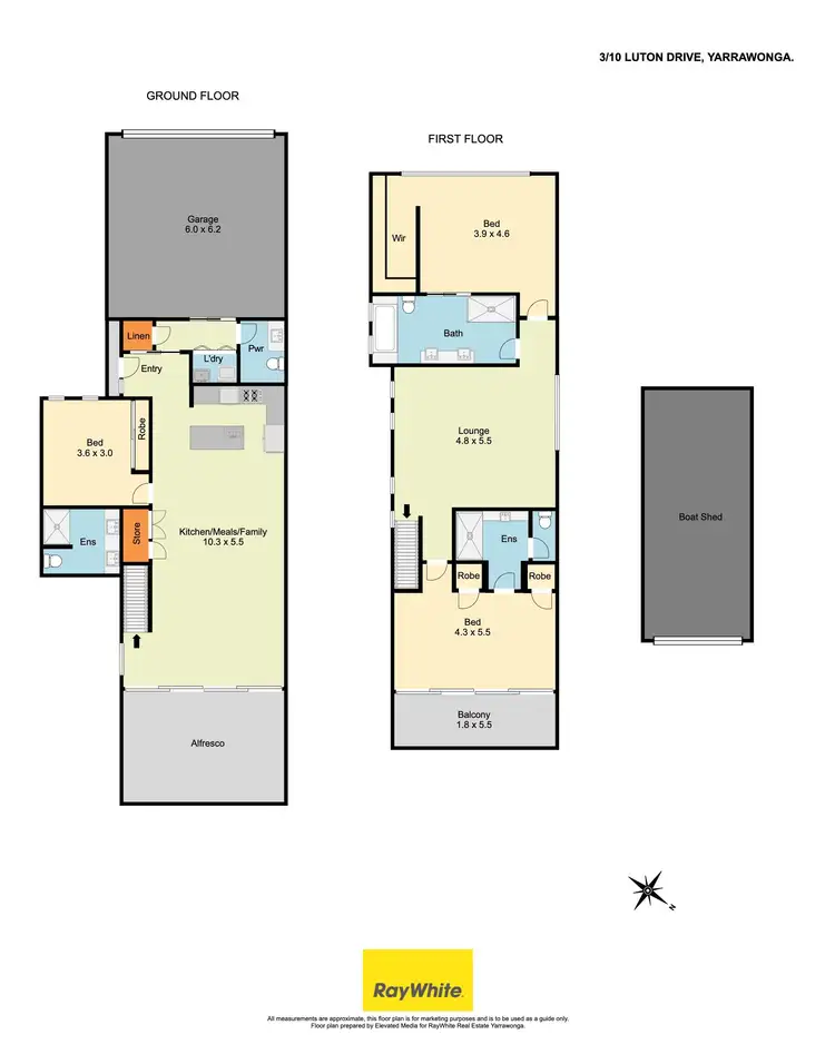 Floorplan of Homely townhouse listing, 3/10 Luton Drive, Yarrawonga VIC 3730