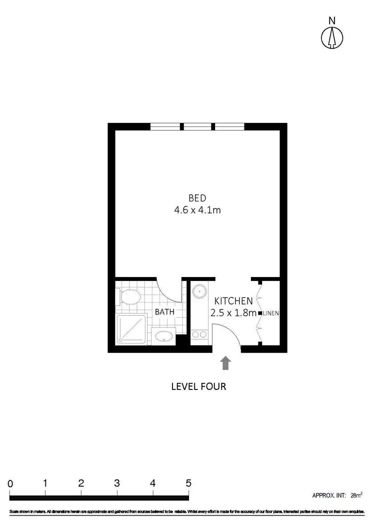 Floorplan of Homely studio listing, 35/1 McDonald Street, Potts Point NSW 2011