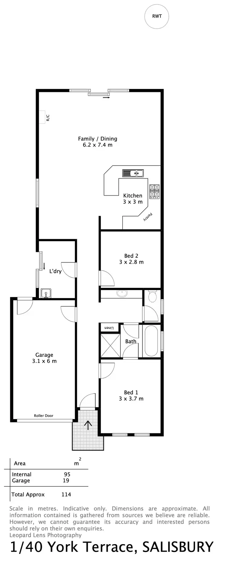 Floorplan of Homely house listing, 1, 40 York Terrace, Salisbury SA 5108