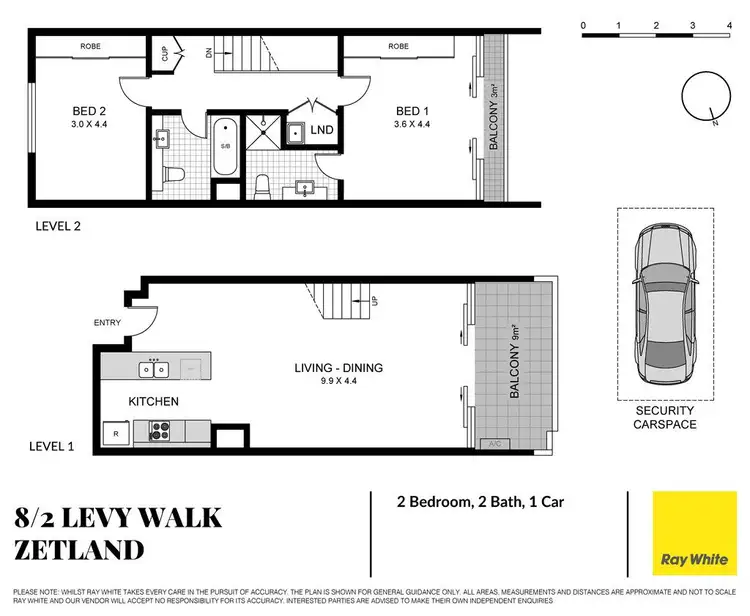 Floorplan of Homely apartment listing, 8/2 Levy Walk, Zetland NSW 2017