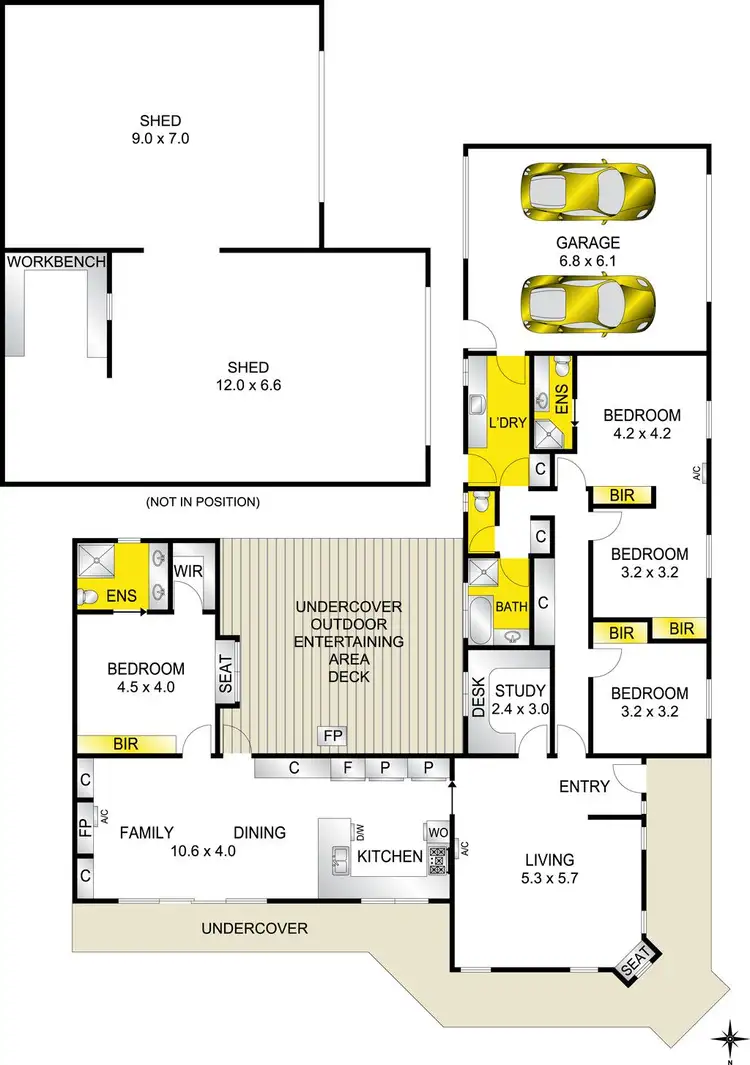 Floorplan of Homely house listing, 10 Murray Street, Newcomb VIC 3219