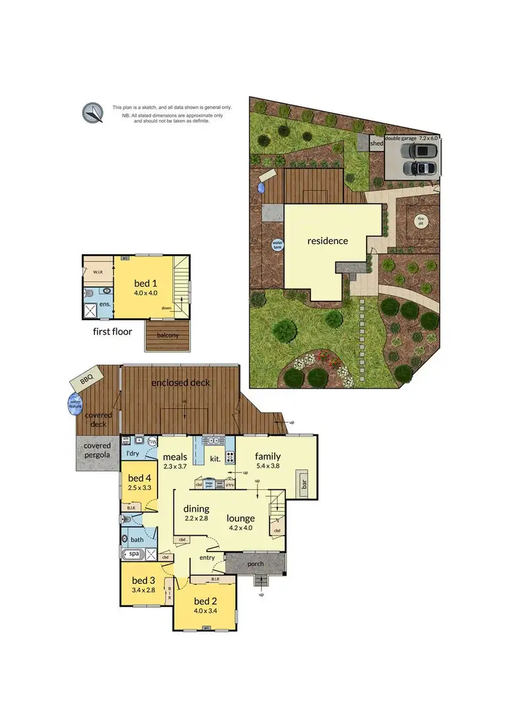 Floorplan of Homely house listing, 32 Batterbee Drive, Mooroolbark VIC 3138