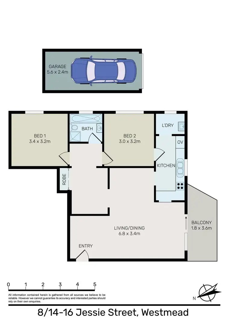 Floorplan of Homely unit listing, 8/14 Jessie Street, Westmead NSW 2145
