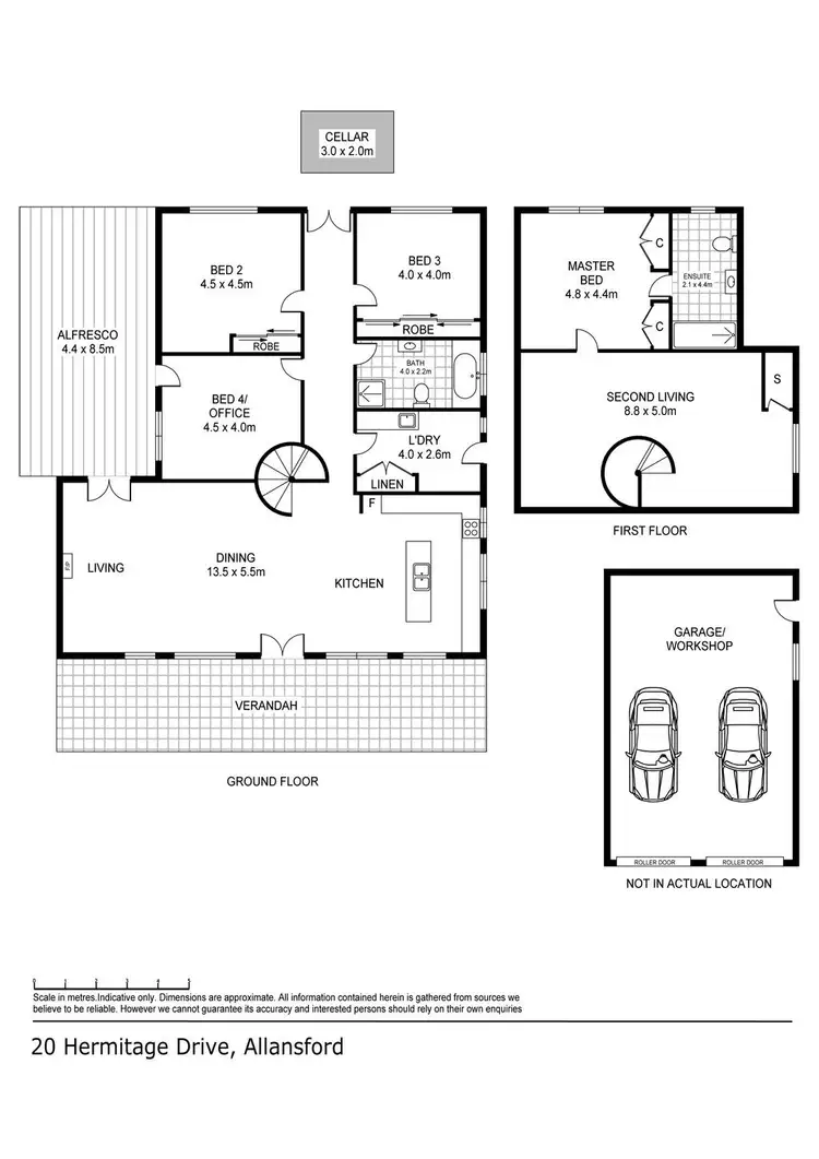 Floorplan of Homely house listing, 20 Hermitage Drive, Allansford VIC 3277