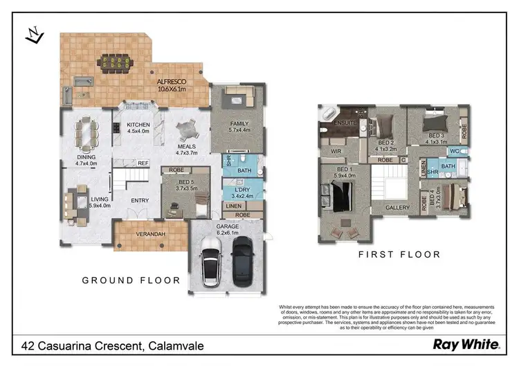 Floorplan of Homely house listing, 42 Casuarina Crescent, Calamvale QLD 4116