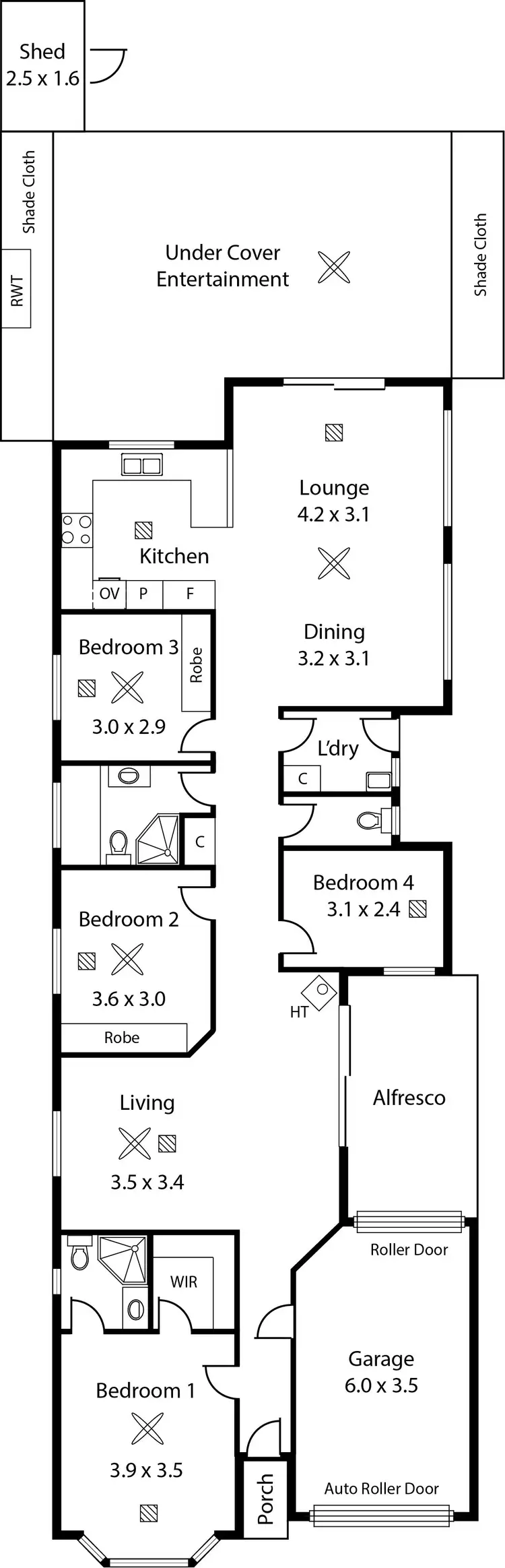 Floorplan of Homely house listing, 2a Bernard Street, Findon SA 5023