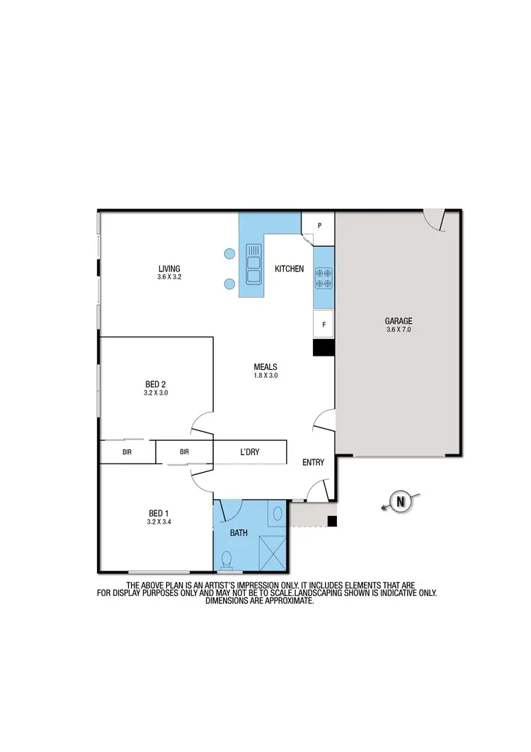 Floorplan of Homely unit listing, 2/111 Leith Street, Redan VIC 3350