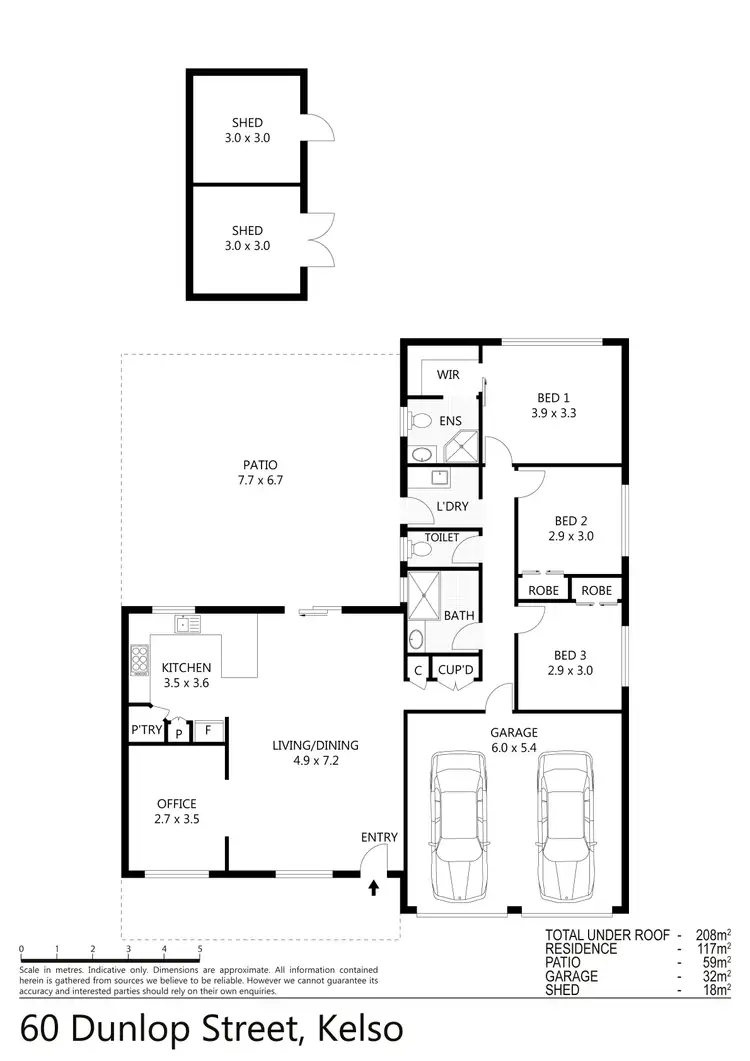 Floorplan of Homely house listing, 60 Dunlop Street, Kelso QLD 4815