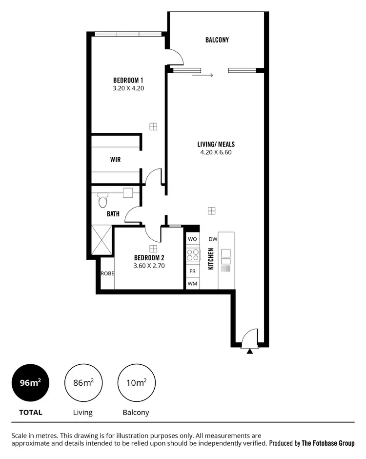Floorplan of Homely apartment listing, 505/211 Grenfell Street, Adelaide SA 5000