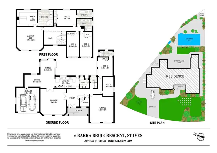 Floorplan of Homely house listing, 6 Barra Brui Crescent, St Ives NSW 2075