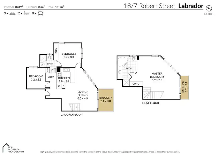 Floorplan of Homely house listing, 18/7-9 Robert Street, Labrador QLD 4215