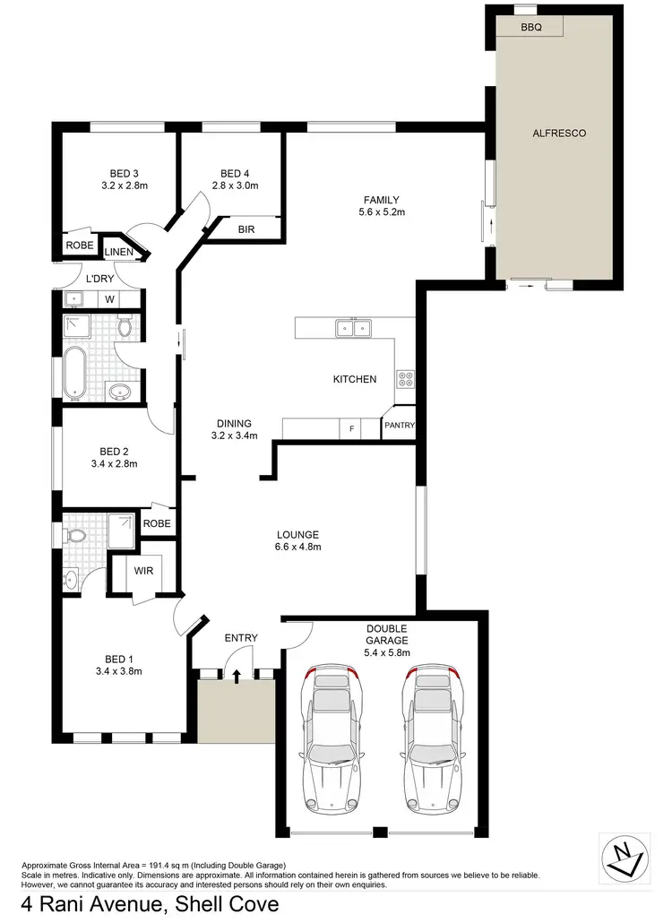 Floorplan of Homely house listing, 4 Rani Avenue, Shell Cove NSW 2529