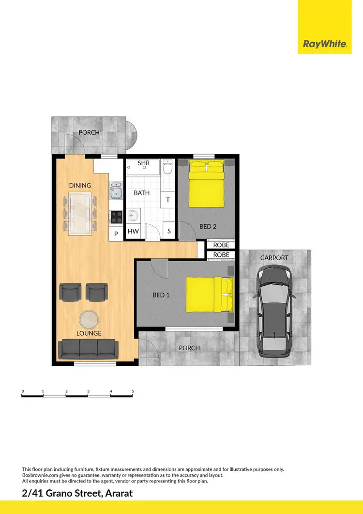 Floorplan of Homely unit listing, 2/41 Grano Street, Ararat VIC 3377
