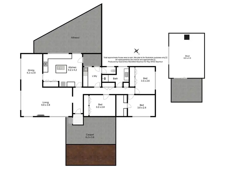 Floorplan of Homely house listing, 17 Redbank Road, Seymour VIC 3660