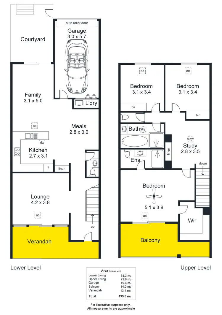 Floorplan of Homely townhouse listing, 40B Douglas Drive, Mawson Lakes SA 5095
