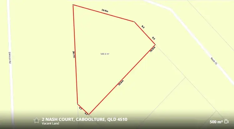 Floorplan of Homely land listing, 2 Nash Court, Caboolture QLD 4510