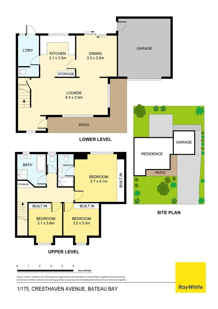 Floorplan of Homely townhouse listing, 1/175 Cresthaven Avenue, Bateau Bay NSW 2261