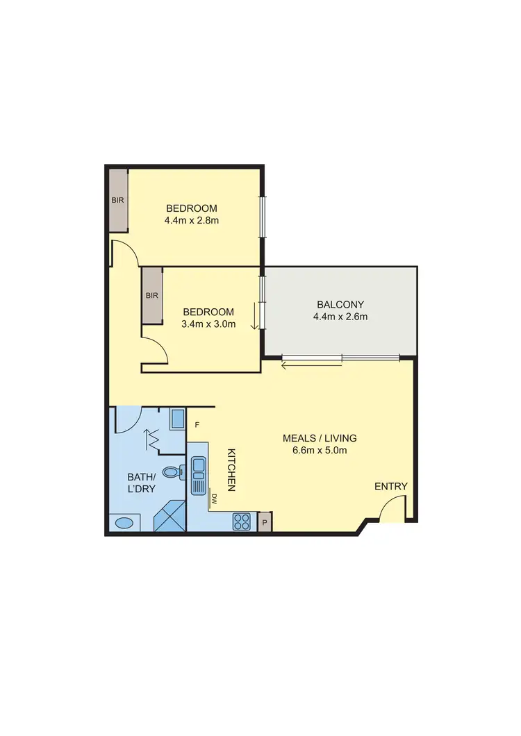Floorplan of Homely apartment listing, 32/337-341 Sydney Road, Brunswick VIC 3056
