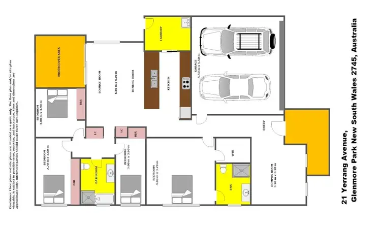 Floorplan of Homely house listing, 21 Yerrang Avenue, Glenmore Park NSW 2745