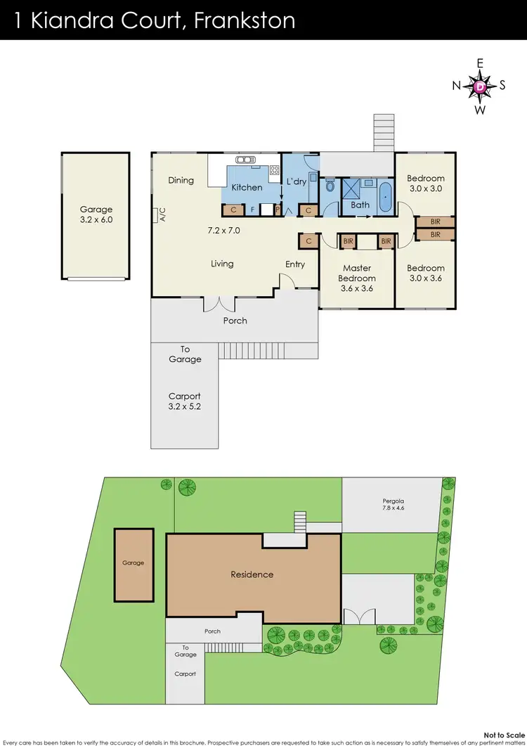 Floorplan of Homely house listing, 1 Kiandra Court, Frankston VIC 3199
