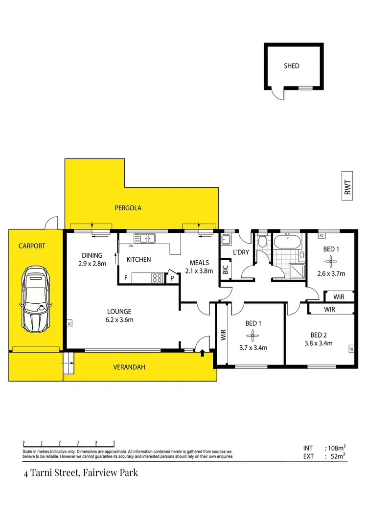 Floorplan of Homely house listing, 4 Tarni Street, Fairview Park SA 5126