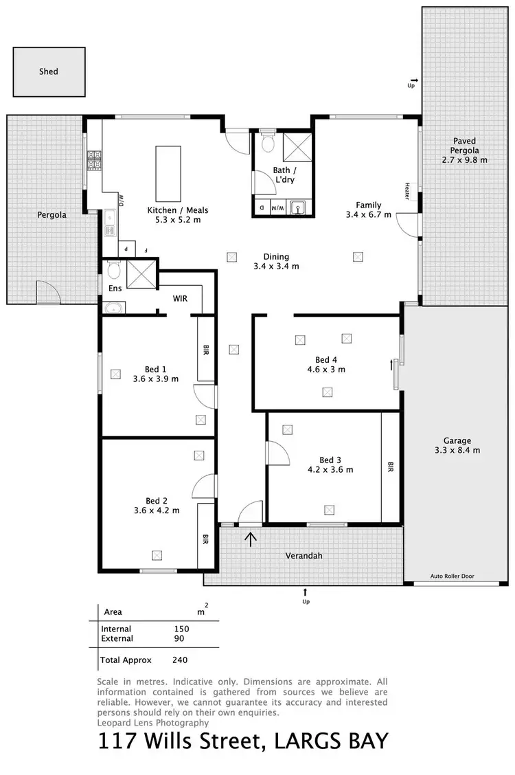 Floorplan of Homely house listing, 117 Wills Street, Largs Bay SA 5016