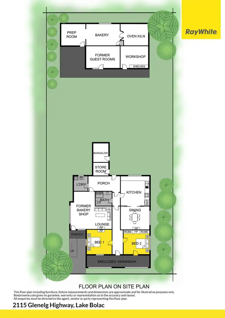 Floorplan of Homely house listing, 2115 Glenelg Highway, Lake Bolac VIC 3351