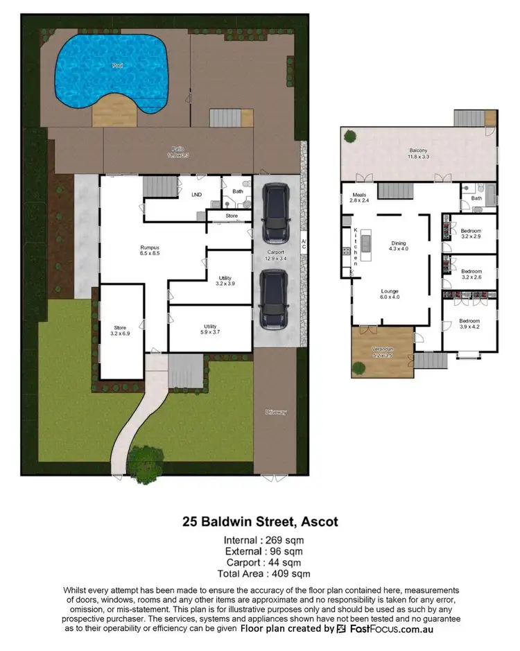 Floorplan of Homely house listing, 25 Baldwin Street, Ascot QLD 4007