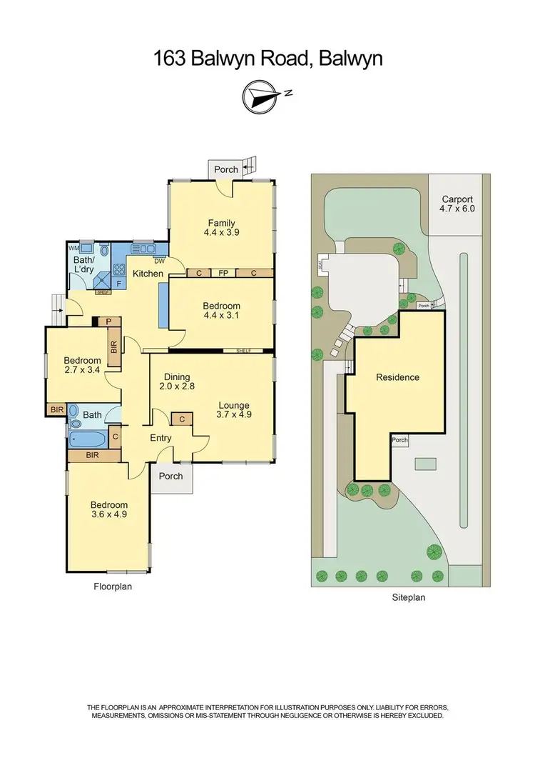 Floorplan of Homely house listing, 163 Balwyn Road, Balwyn VIC 3103