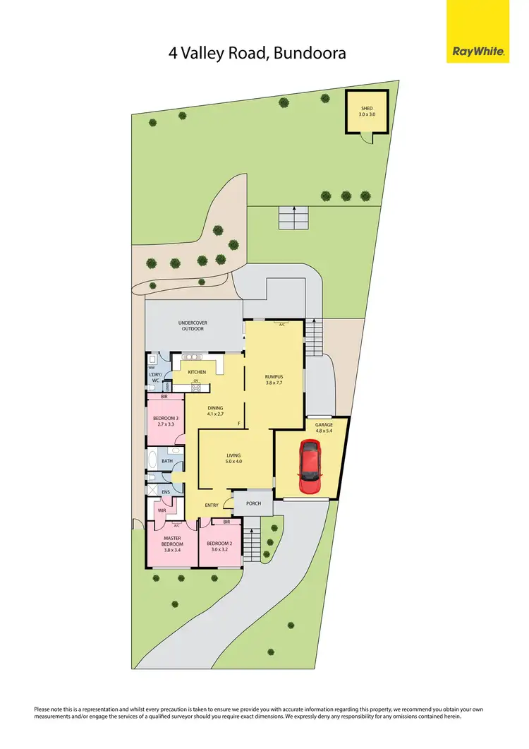Floorplan of Homely house listing, 4 Valley Road, Bundoora VIC 3083