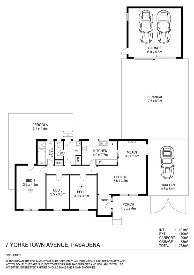 Floorplan of Homely house listing, 7 Yorketown Avenue, Pasadena SA 5042