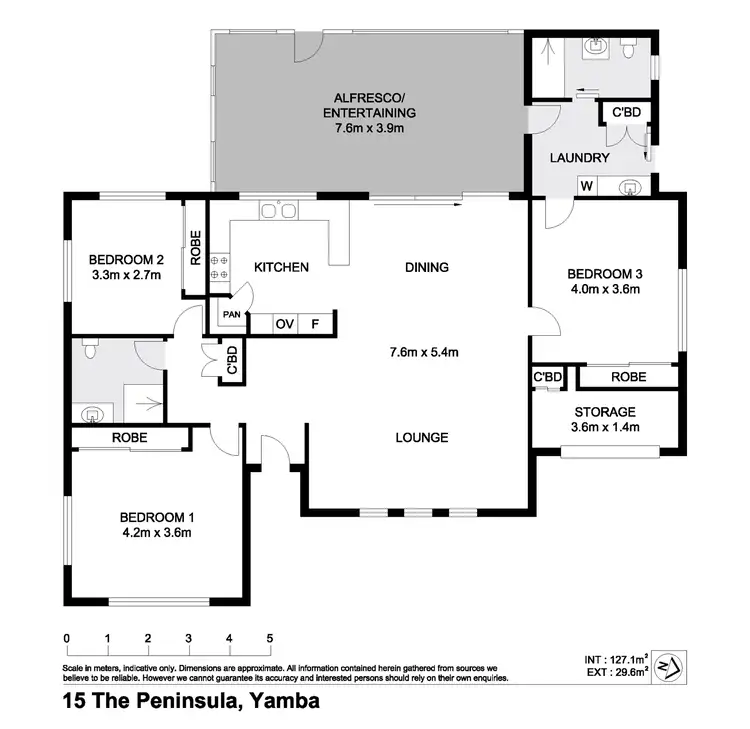 Floorplan of Homely house listing, 15 The Peninsula, Yamba NSW 2464