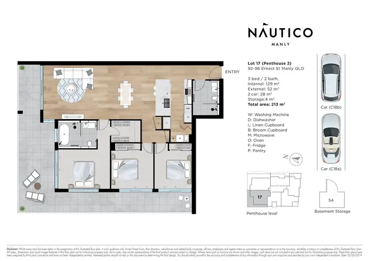 Floorplan of Homely apartment listing, 17/92-96 Ernest Street, Manly QLD 4179