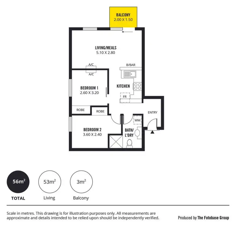 Floorplan of Homely apartment listing, 106/255 Hindley Street, Adelaide SA 5000