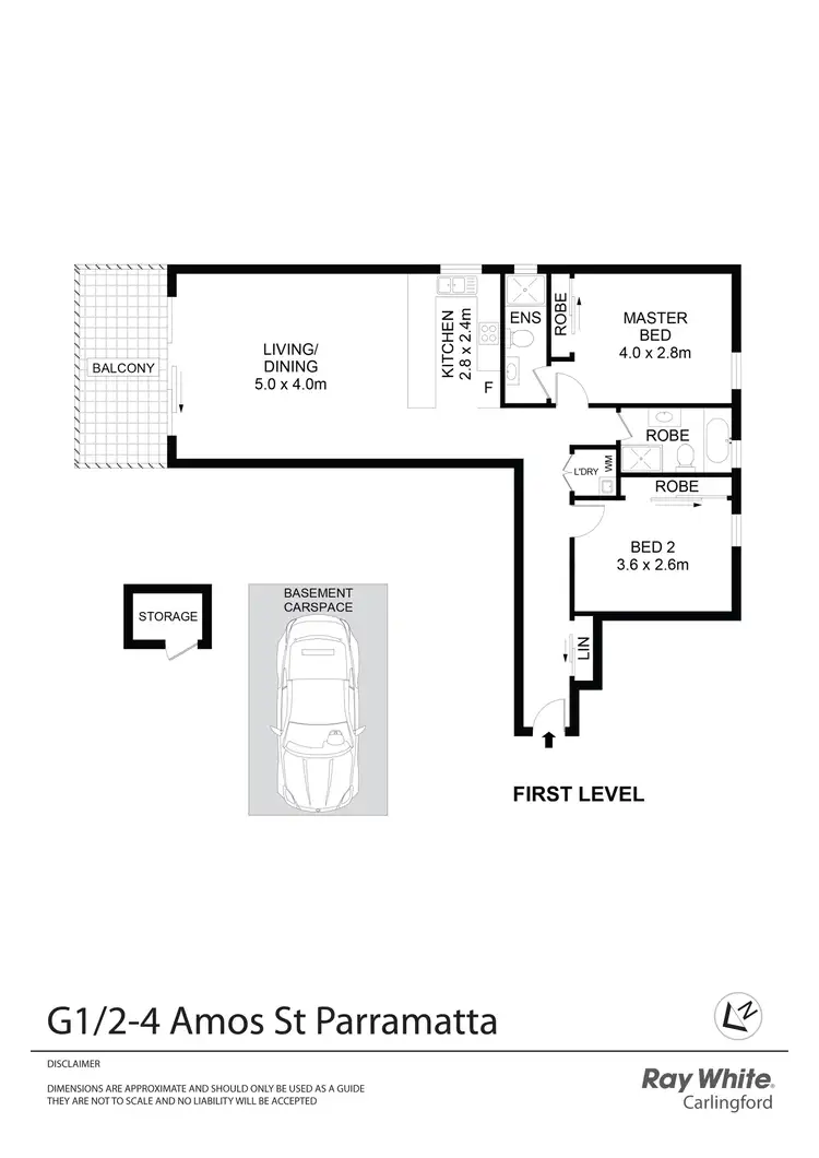 Floorplan of Homely apartment listing, G1/2-4 Amos Street, Parramatta NSW 2150